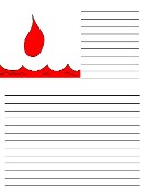 Ten Plagues of Egypt Water To Blood Writing Paper